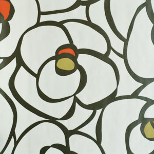 Black red white beautiful rose design home décor wallpaper