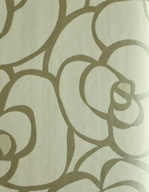 Brown beige beautiful rose design home décor wallpaper