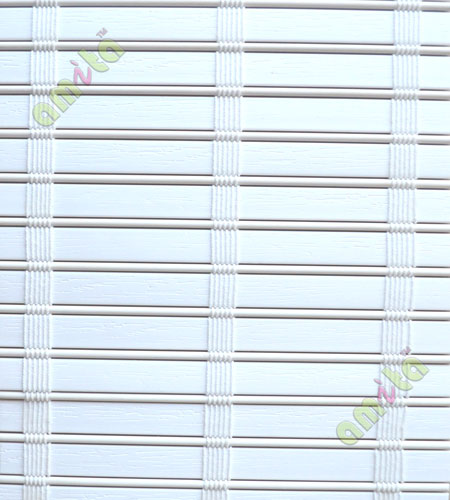 Rollup mechanism white with stripes color PVC blind