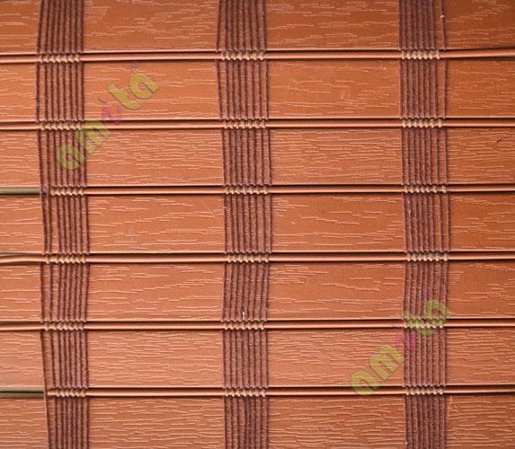 Brown color stripes PVC balcony and kitchen blind