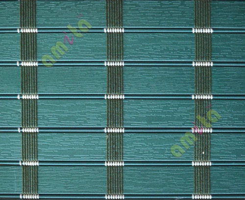 Green color with white stripes kitchen and balcony PVC blind