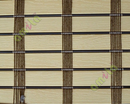 Beige color with brown stripes balcony and kitchen PVC blind