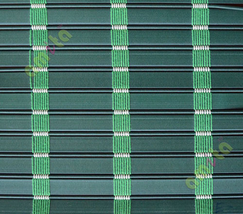 Green with stripes PVC blind