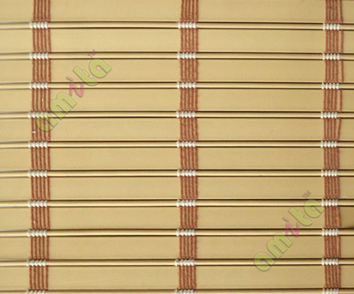 Beige with brown color stripes PVC blind
