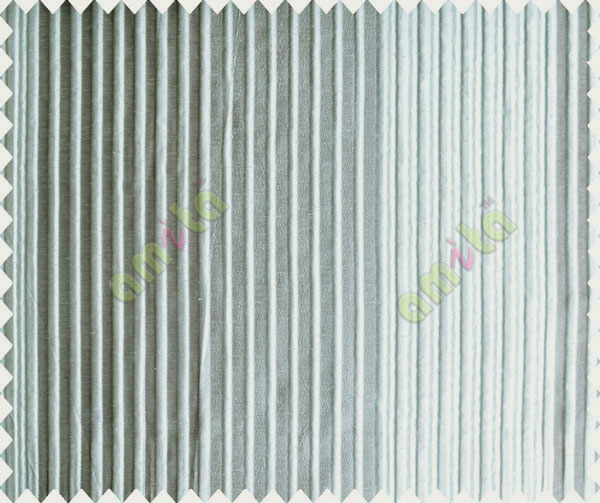 Grey Silver Pipe Stripes Main Poly Curtain-Designs