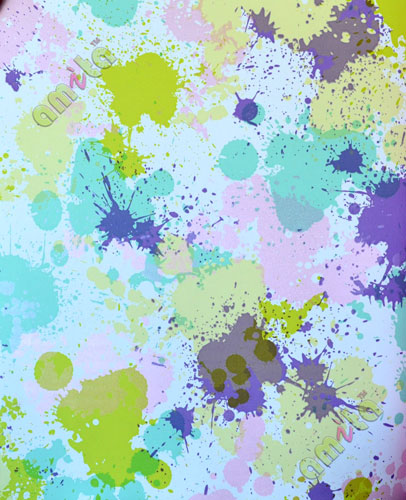 Teenage pink white orange bursting  marbles wallpaper
