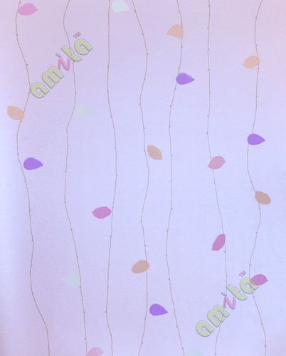 Pink purple white trendy hanging colourful leaf wallpaper