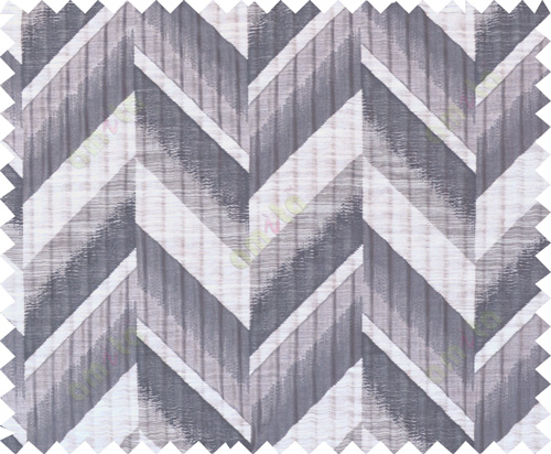 Black beige grey colour herringbone pattern polycotton main curtain designs