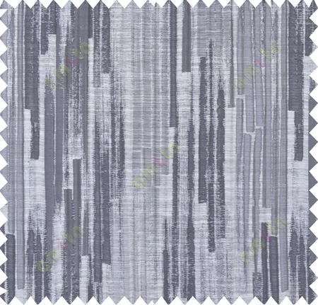Black beige grey color vertical pencil stripes polycotton main curtain designs