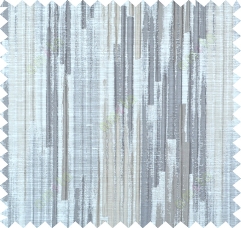 Grey beige color vertical pencil stripes polycotton main curtain designs