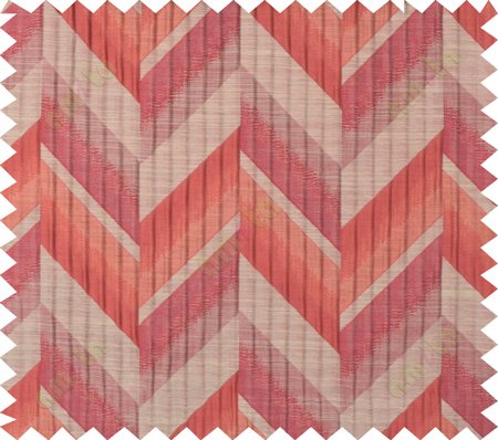 Maroon copper brown colour herringbone pattern polycotton main curtain designs
