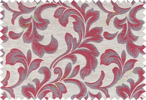 Red brown beige colour traditional pattern with thick background fab polycotton main curtain designs