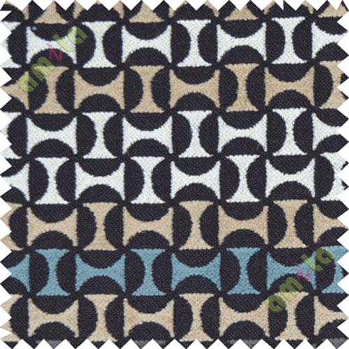 Black white brown concave polycotton sofa sofa upholstery fabric