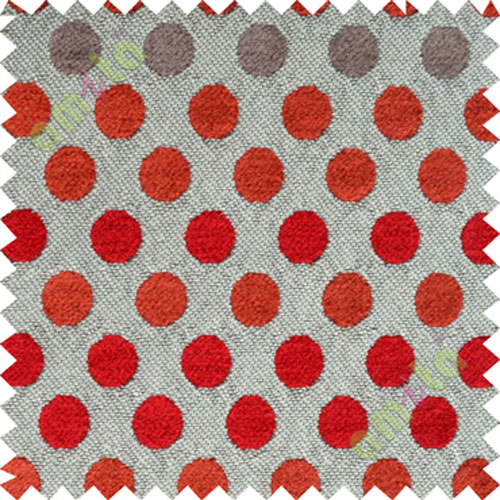 Red orange brown geometric sofa sofa upholstery fabric