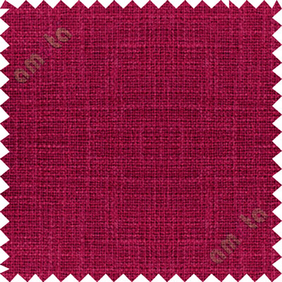 Dark red jute finish poly sofa upholstery fabric
