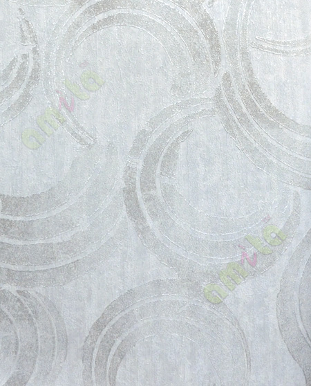 White grey self texture contemporary half circle design home décor wallpaper for walls