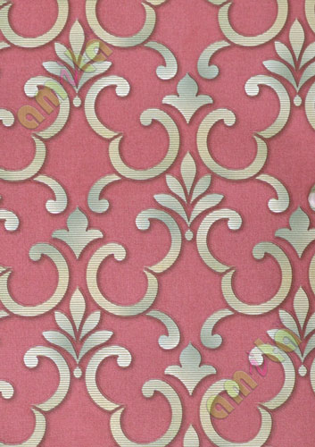 Red gold traditional ornate design home décor wallpaper for walls