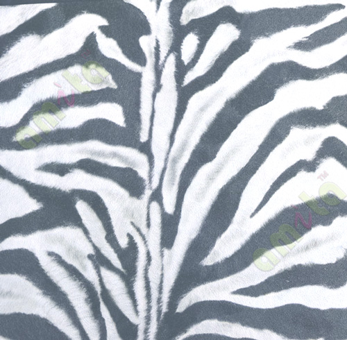 Black white grey colour natural zebra skin finish home décor wallpaper for walls