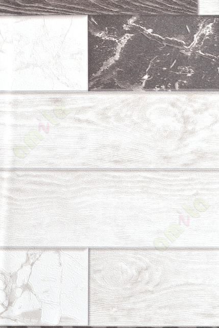 Brown white horizontal wooden plank finish home décor wallpaper for walls
