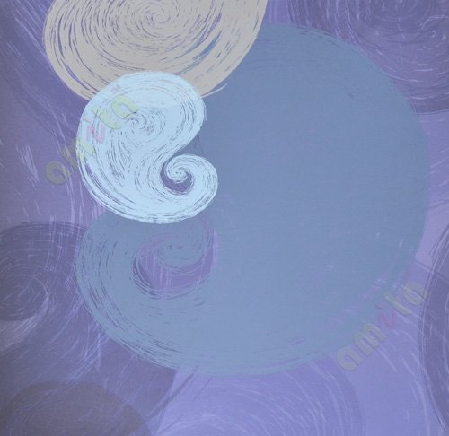 Blue silver colour paisley design home décor wallpaper for walls