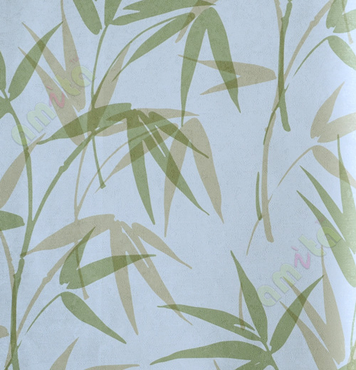 White green brown natural bamboo leaf home décor wallpaper for walls