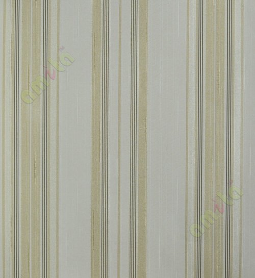Brown gold vertical pencil stripes home décor wallpaper for walls