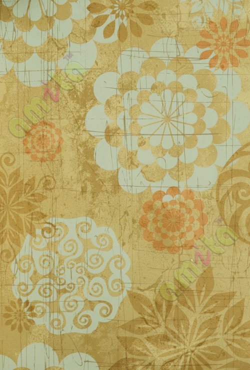 Gold beige brown traditional design home décor wallpaper for walls