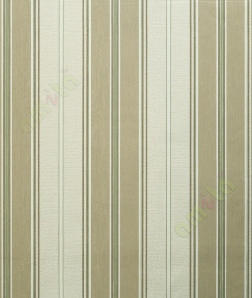 Brown beige green shadow stripes home décor wallpaper for walls