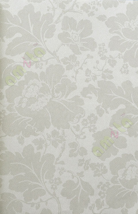 Beige self design motif floral home décor wallpaper for walls