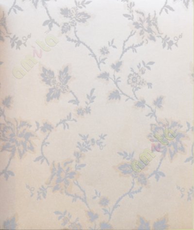 Brown grey colour traditional floral design home décor wallpaper for walls