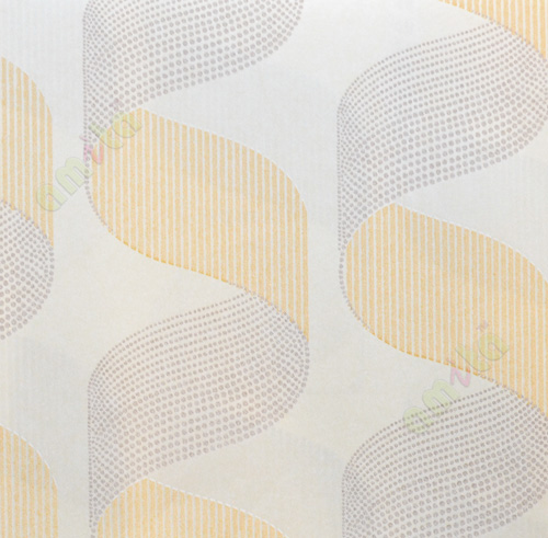 Gold brown wavy design with glitter home décor wallpaper for walls