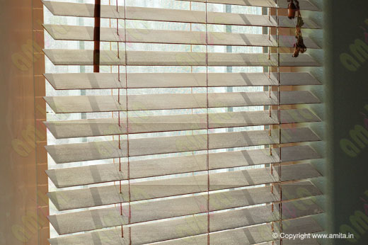Wooden Blinds 35 mm Venetian Blinds Sand 100091