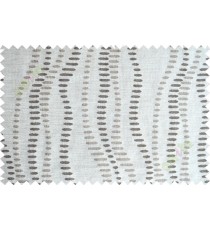 Brown grey beige vertical flowing dots stripe poly main curtain designs