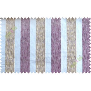 White purple yellow vertical bold stripes poly main curtain designs