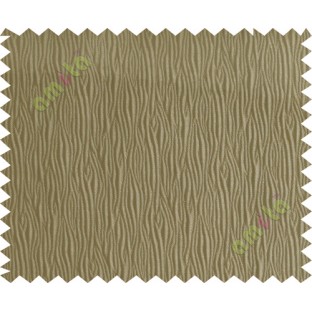 Brown vertical self colour stripes poly main curtain designs