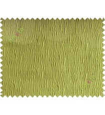 Green vertical self colour stripes poly main curtain designs