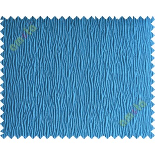Blue vertical self colour stripes poly main curtain designs