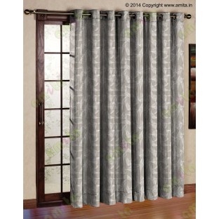 Brown silver star poly main curtain designs