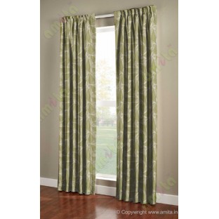 Green grey star poly main curtain designs