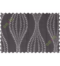 Brown serpentine stripes poly main curtain designs