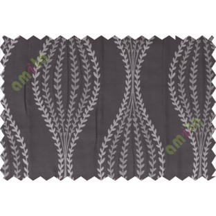 Brown serpentine stripes poly main curtain designs