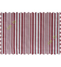 Red brown shadow stripes poly main curtain designs