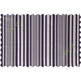 Indigo brown shadow stripes poly main curtain designs