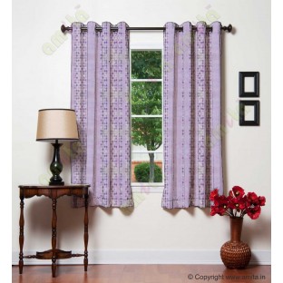 Purple white brown colour bold rain drop stripes with yellow background poly sheer curtain designs