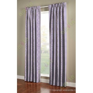 Purple white blue colour bold rain drop stripes with yellow background poly main curtain designs