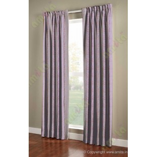 Pink white blue colour bold rain drop stripes with yellow background poly main curtain designs