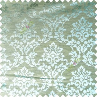 Powder blue color traditional designs complete damask pattern texture based fabric polyester main curtain