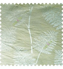 Powder blue color natural big twig horizontal thin lines very fine designs small leaf patterns polyester main curtain