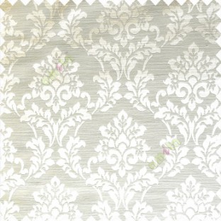 Cream color traditional designs complete damask pattern texture based fabric polyester main curtain
