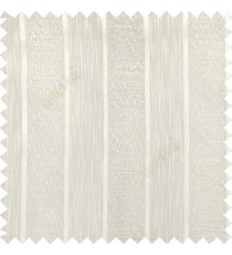 Cream color solid texture vertical stripes with transparent polyester background small thread knots sheer curtain